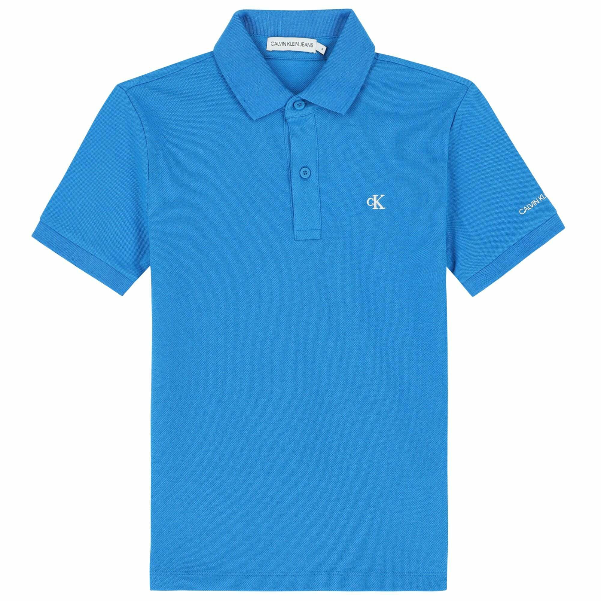 Calvin klein blue polo shirt cheap