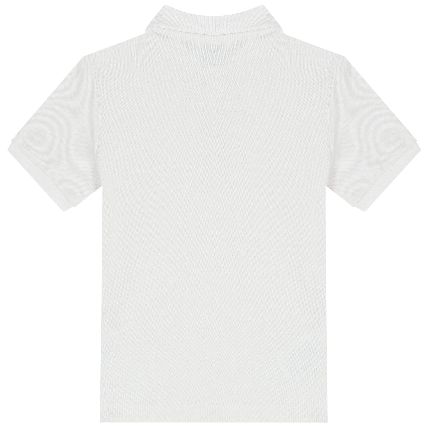 تيشيرت بولو بالشعار باللون الأبيض للأولاد, 1, hi-res