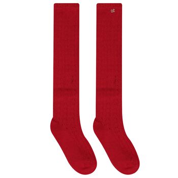 Girls Red Socks