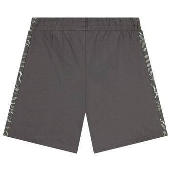 Boys Grey Logo Shorts