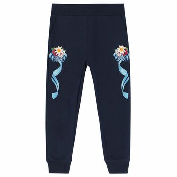 Younger Girls Navy Blue Joggers