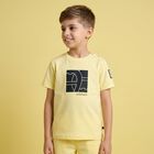 Younger Boys Yellow Logo T-Shirt, 1, hi-res