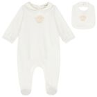 Ivory Medusa Logo Babygrow Gift Set, 3, hi-res