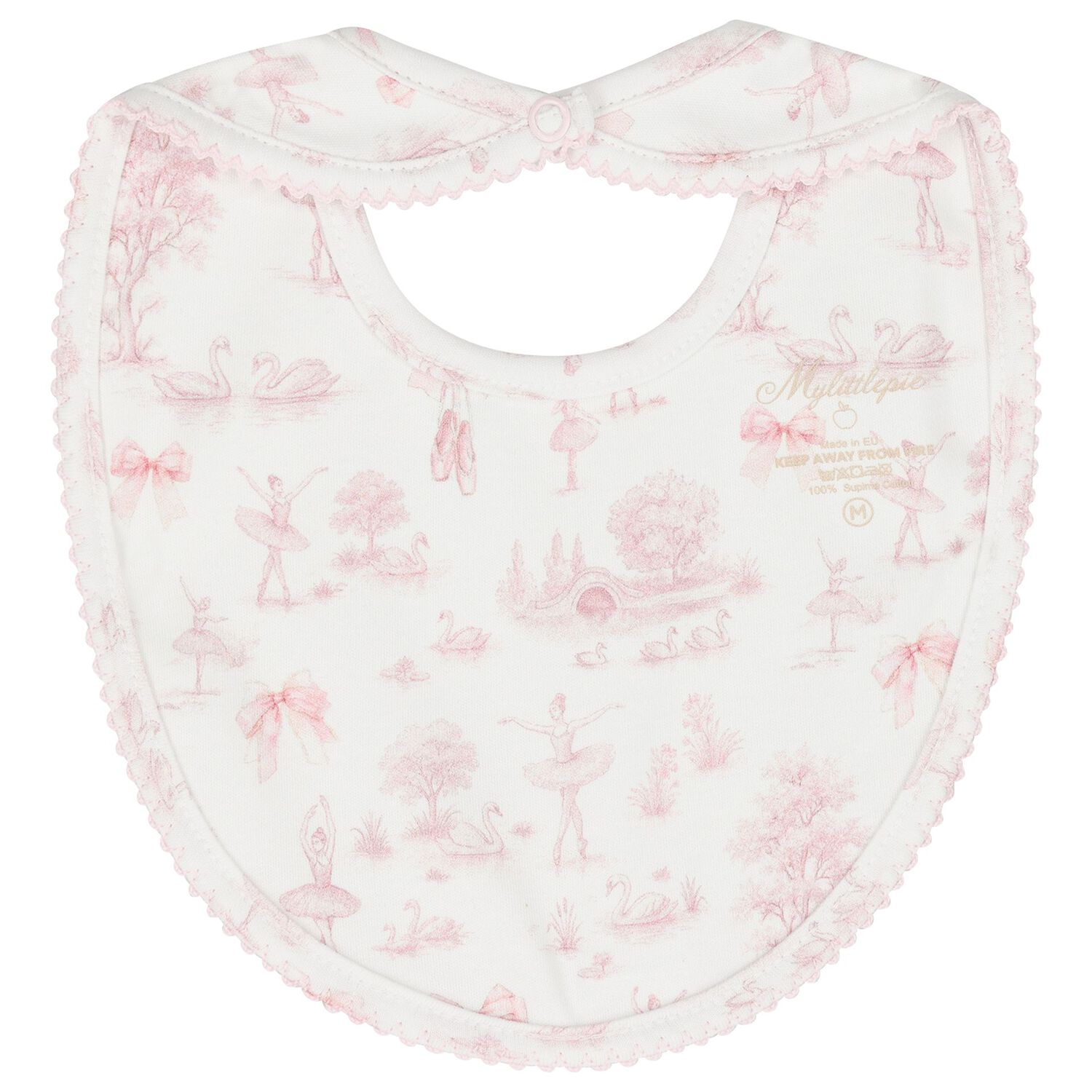 Baby Girls White & Pink Swan Babygrow Gift Set , 1, hi-res