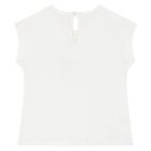 Younger Girls White & Beige Teddy Bear Leggings Set, 1, hi-res