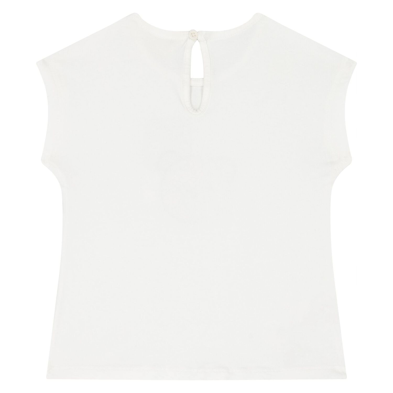 Younger Girls White & Beige Teddy Bear Leggings Set, 1, hi-res