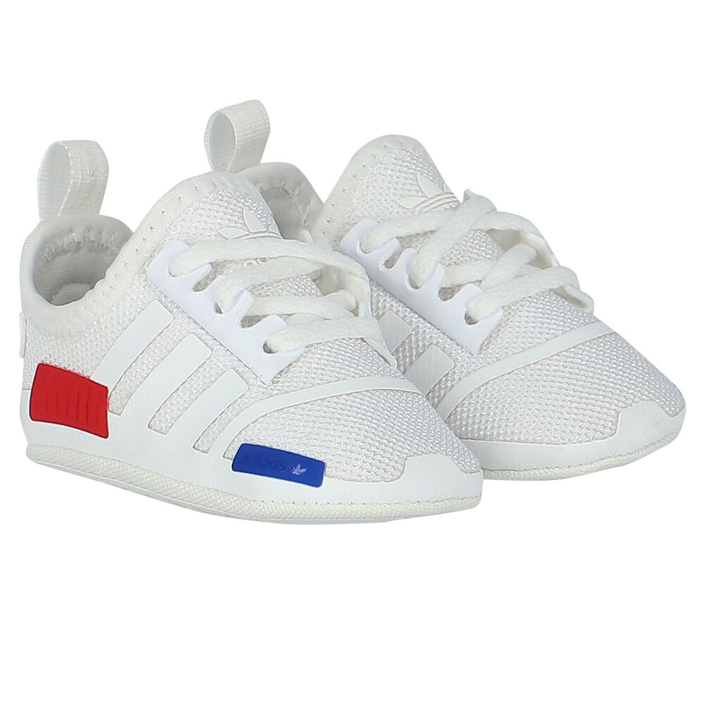 adidas Originals White NMD Crib Pre Walker | Junior Couture