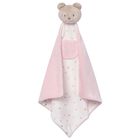 Baby Girls Beige & Pink Doudou Comforter, 1, hi-res
