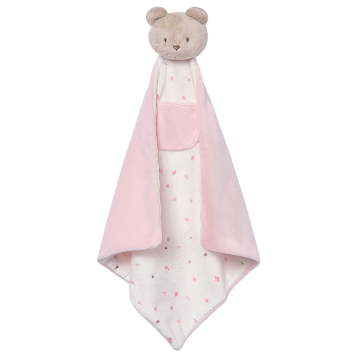 Baby Girls Beige & Pink Doudou Comforter, 1, hi-res image number null