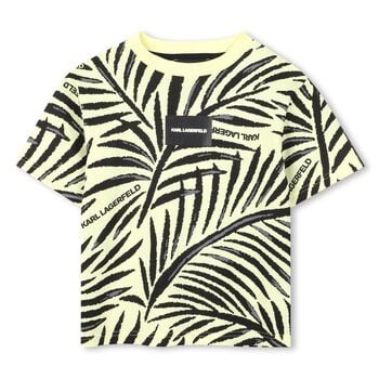 Boys Mini Me Yellow & Black Logo T-Shirt