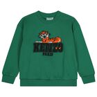 Boys Green Tiger Logo Sweatshirt, 1, hi-res