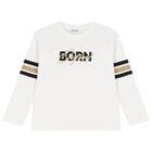 Boys White, Beige & Grey Tracksuit Set ( 3 Piece ), 3, hi-res