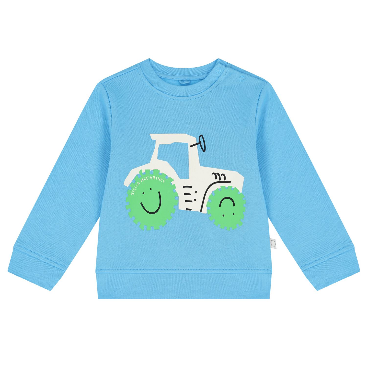 Younger Boys Blue Tractor Sweatshirt, 1, hi-res image number null