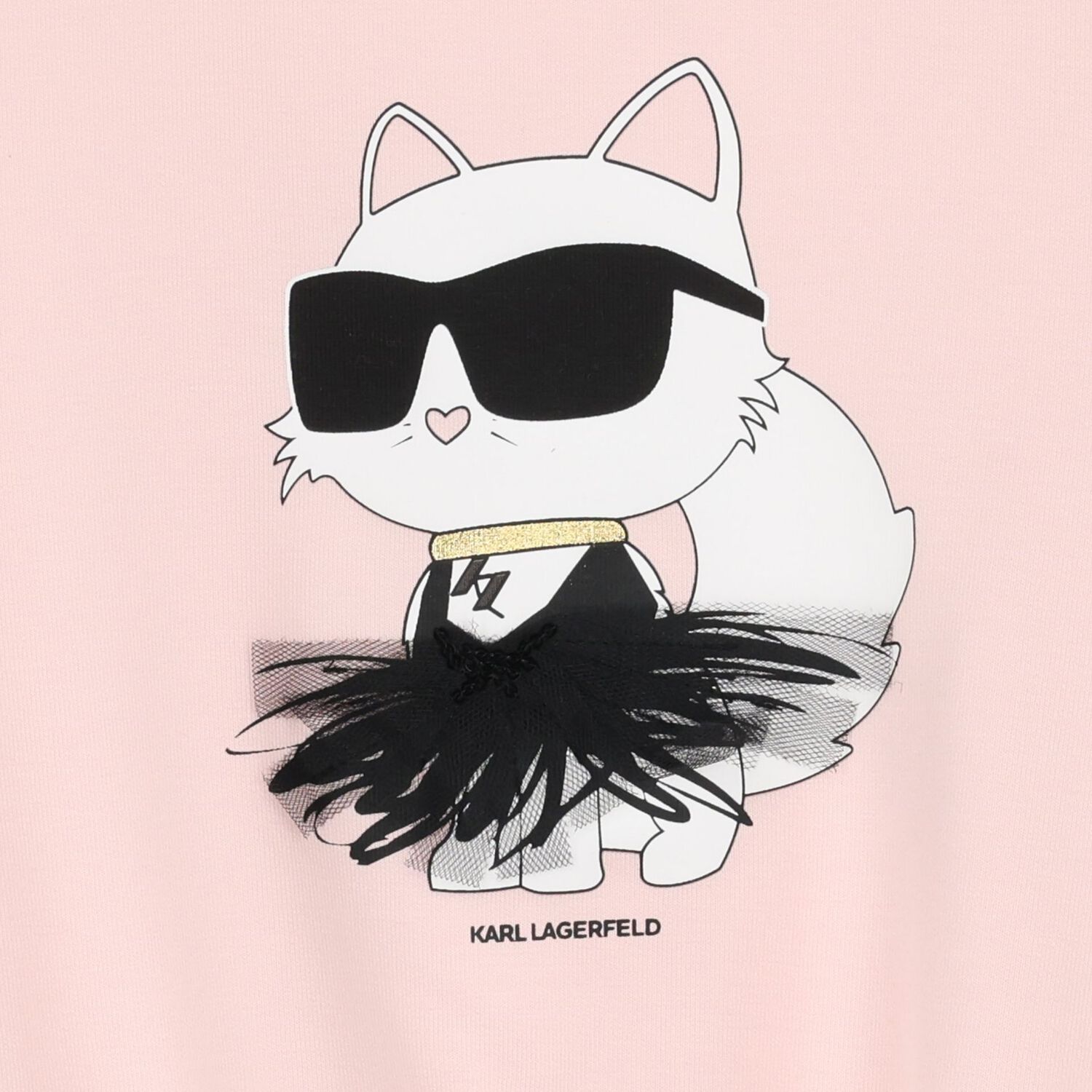 Girls Pink Choupette Logo Sweatshirt, 2, hi-res