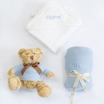 Boys Blue Welcome Little One Baby Gift Set