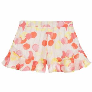 Girls Pink and White Printed Shorts