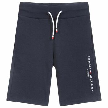 Boys Navy Logo Shorts