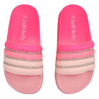 Girls Pink Embellished Sliders, 1, hi-res