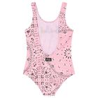 Girls Pink Paisley Logo Swimsuit, 1, hi-res