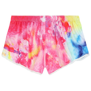 Girls Pink, Yellow & Red Swim Shorts