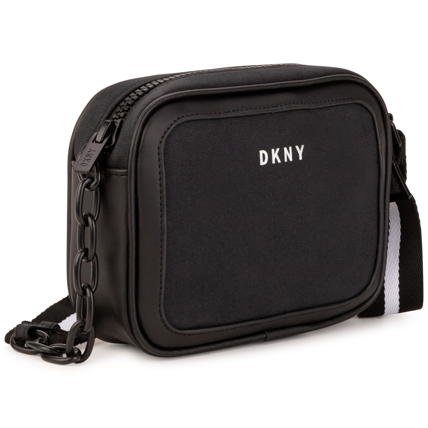 حقيبة بالشعار باللون الأسود للبنات, 1, hi-res