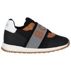 حذاء رياضى اولاد بالشعار باللون الاسود , 1, hi-res