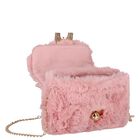 Girls Pink Faux Fur Handbag ( 21cm ), 2, hi-res