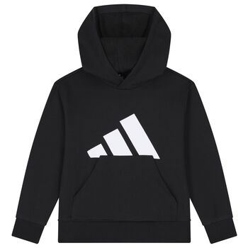 Black Logo Hooded Top