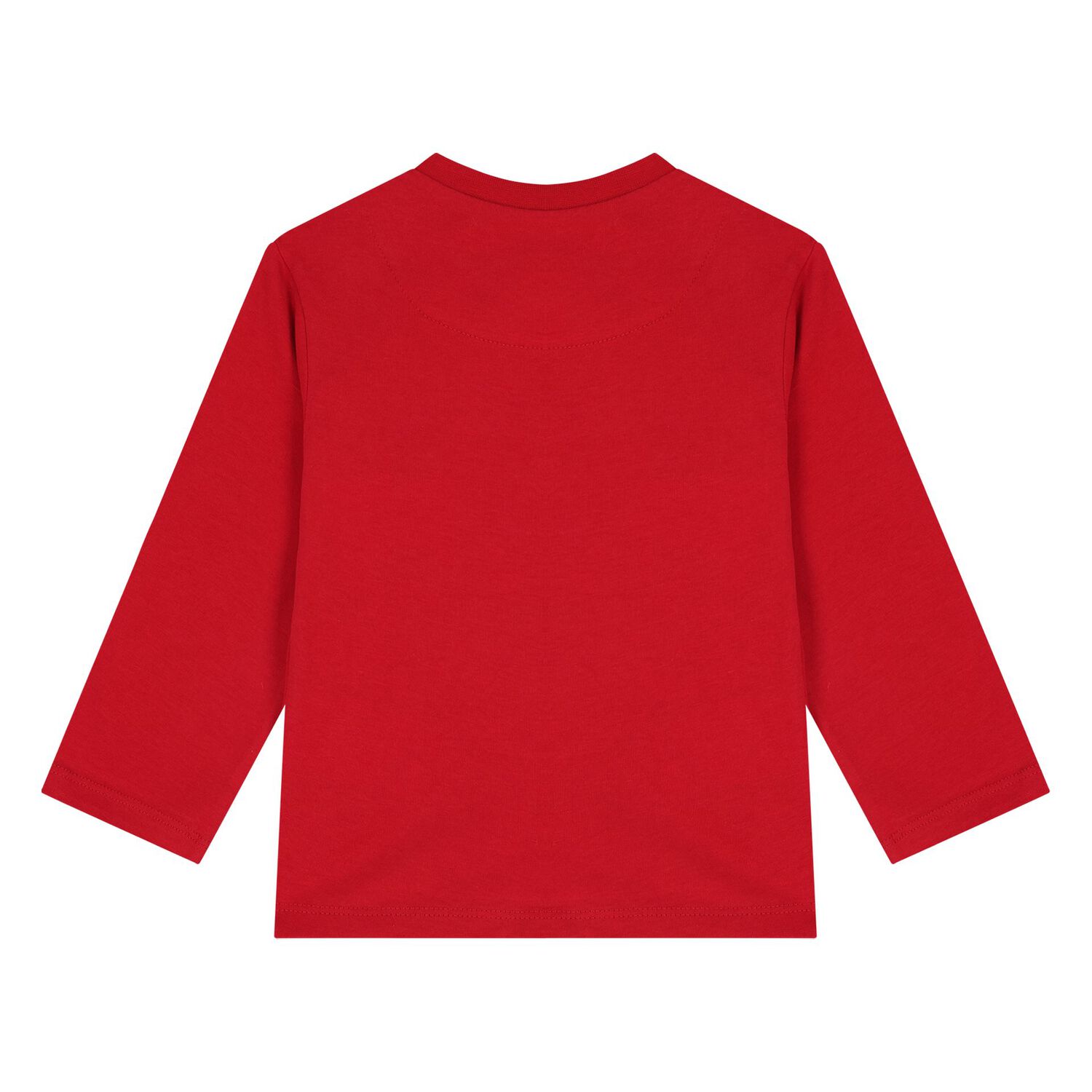Younger Boys Red Slogan Long Sleeve Top, 2, hi-res