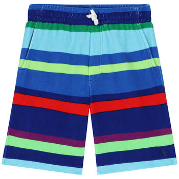 Boys Multi-Colored Logo Shorts