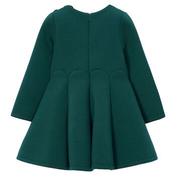 Girls Green Floral Dress