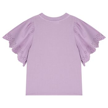 Girls Purple Logo T-Shirt