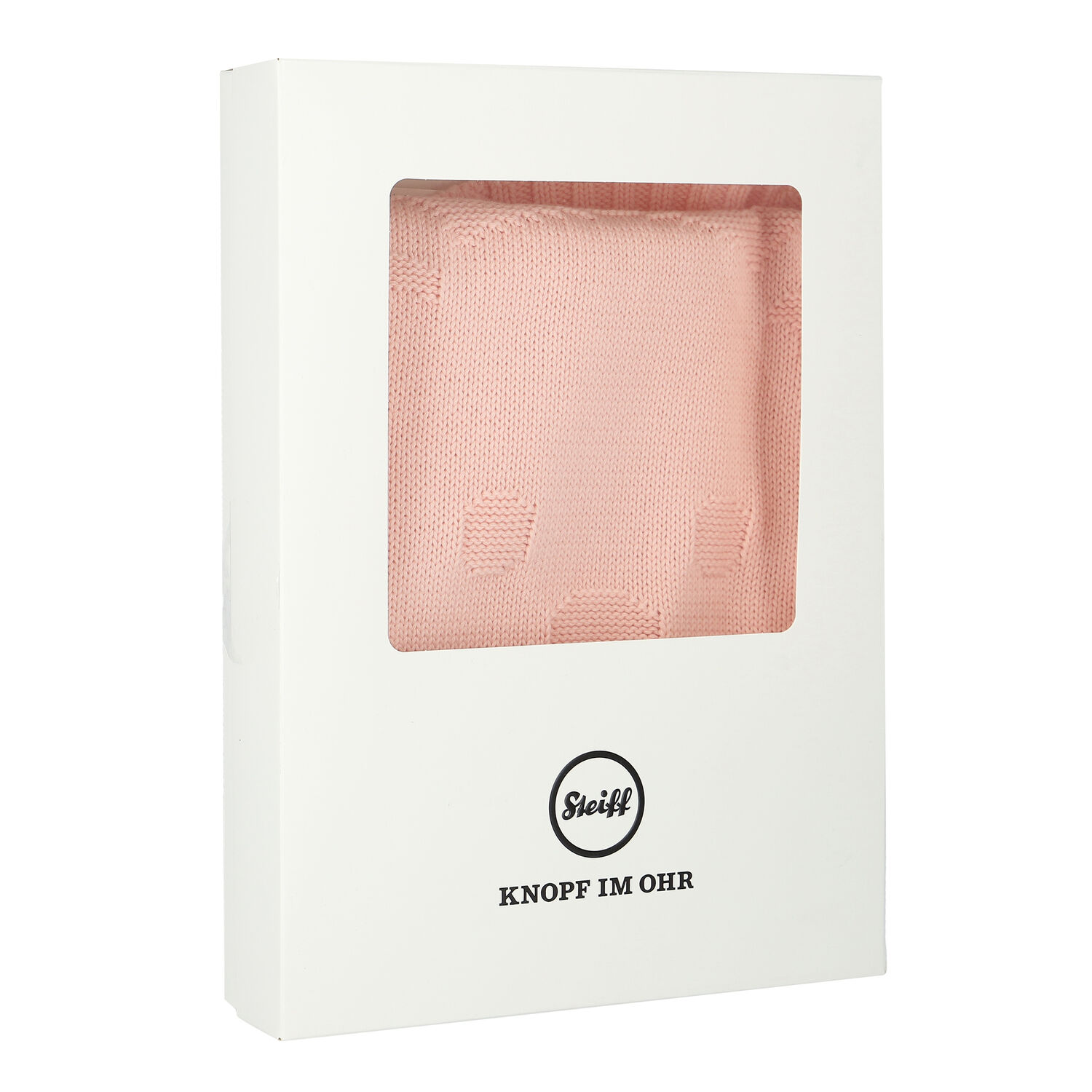 Baby Girls Pink Teddy Knitted Blanket, 1, hi-res