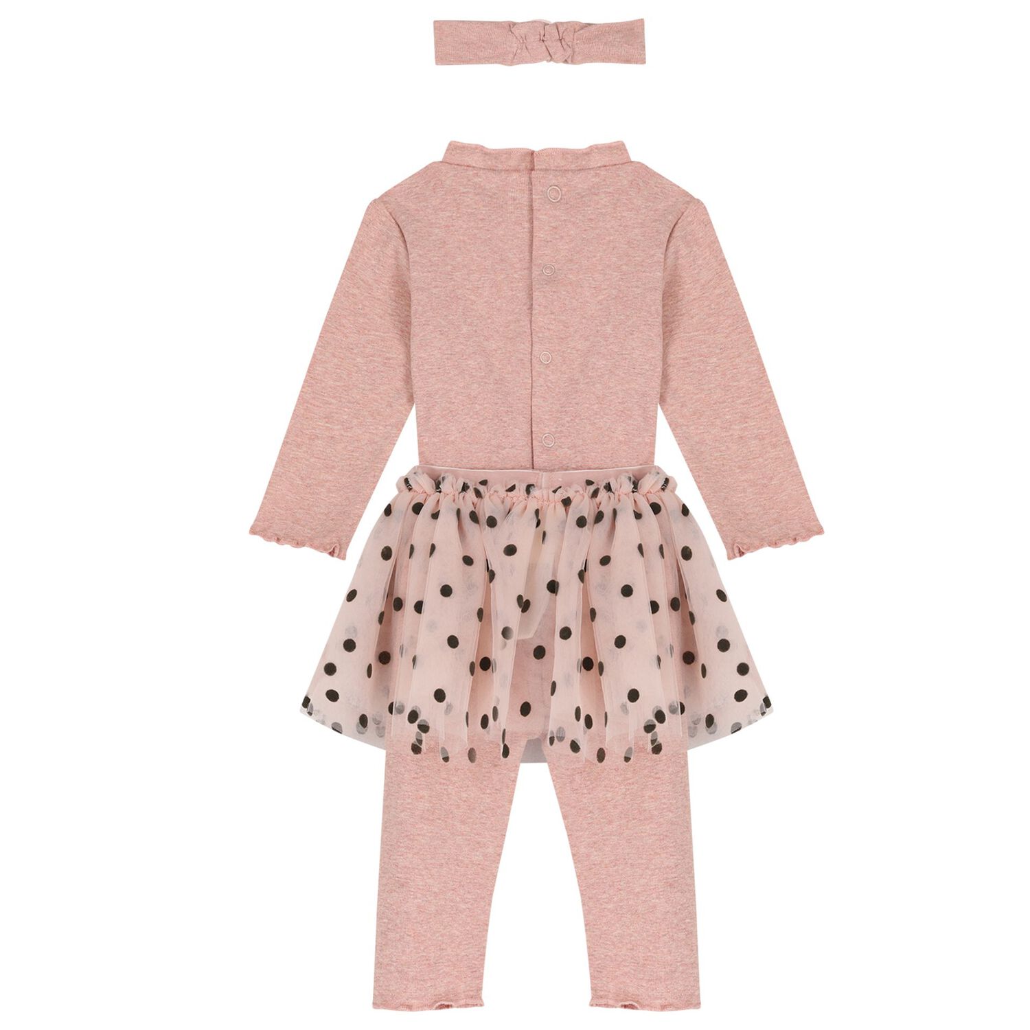 Baby Girls Pink Leggings Set, 1, hi-res