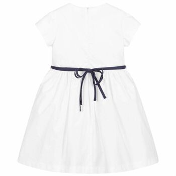 Girls White Flower Dress