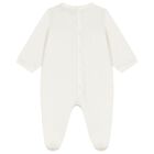 Ivory & Gold Logo Babygrow, 2, hi-res