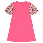 Girls Pink Crossbody Bag Dress, 4, hi-res
