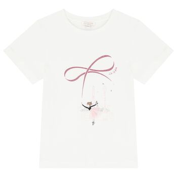 Girls Ivory Logo T-Shirt