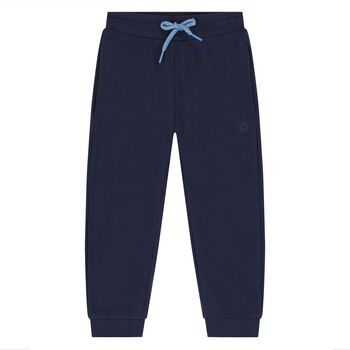 Younger Boys Navy Blue Logo Joggers