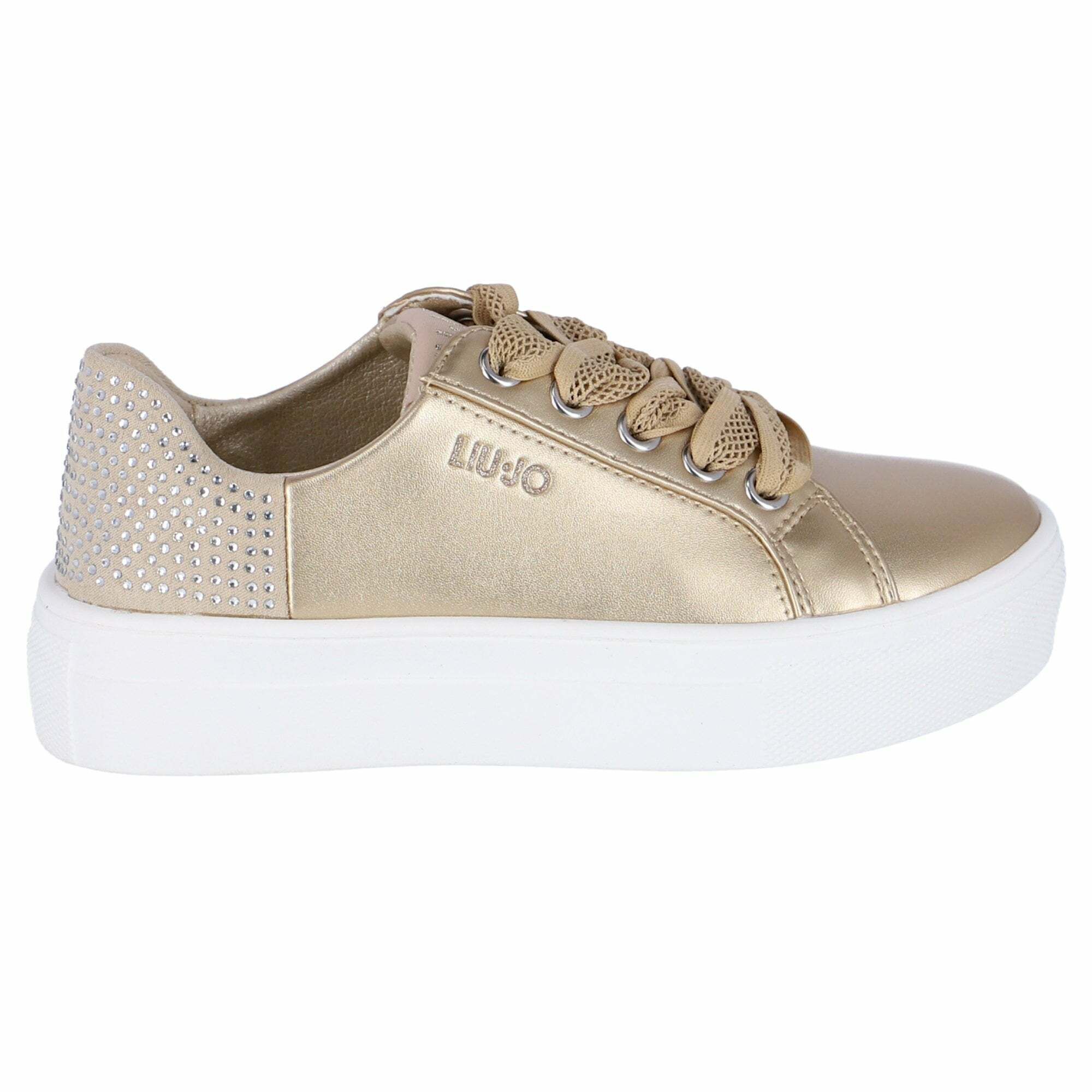 Liu Jo Girls Gold Embellished Shoes Junior Couture