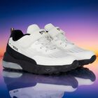 Boys White Logo Trainers, 1, hi-res