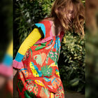 Girls Red Leaves Dress, 1, hi-res