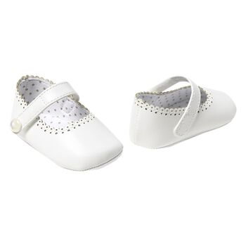 Baby Girls White Pre Walker Shoes