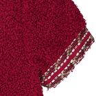 Girls Burgundy Boucl&eacute; Dress, 2, hi-res