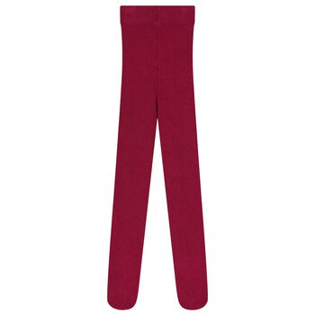 Girls Burgundy Tights