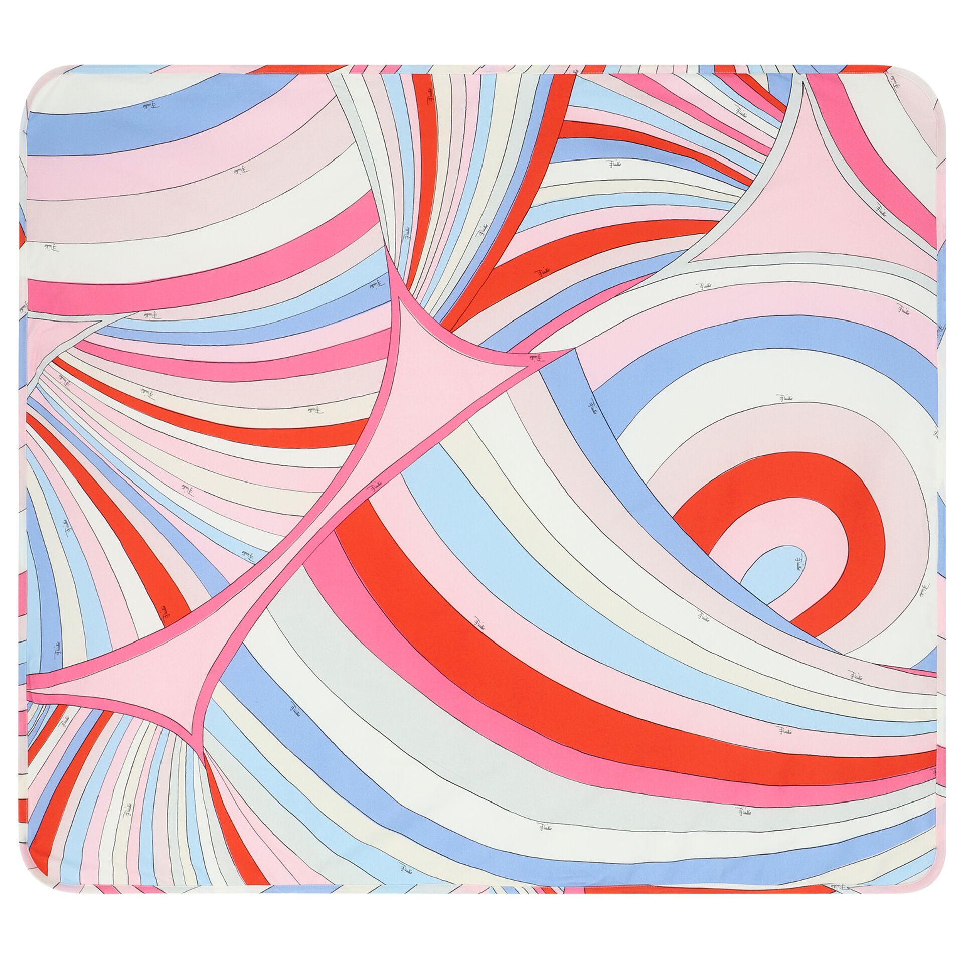 PUCCI Junior geometric-pattern cotton shorts - Pink
