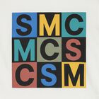 تيشيرت أولاد بالشعار باللون العاجي, 1, hi-res