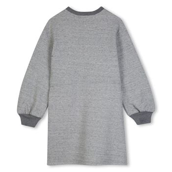 Girls Grey Logo Sweatshirt Dress