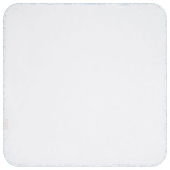 Baby Boys White & Blue Africa Blanket