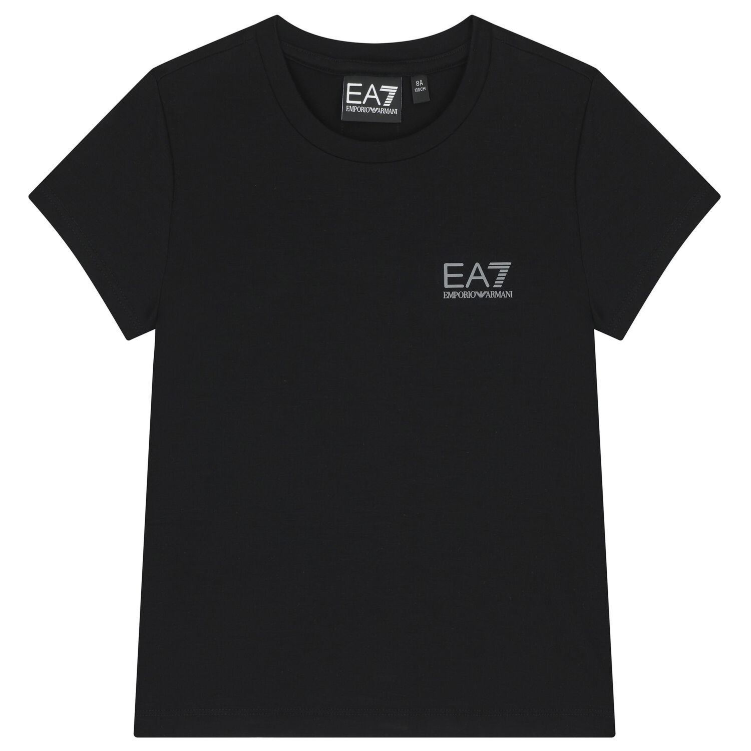 Girls Black Logo T-Shirt, 1, hi-res